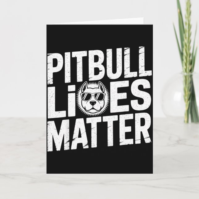 Tbull Lives - Ttie Lover Dog Love Pet Owner  Card (Front)