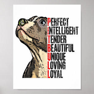 Tbull Perfect Intelligent Tender Beautiful Unique Poster