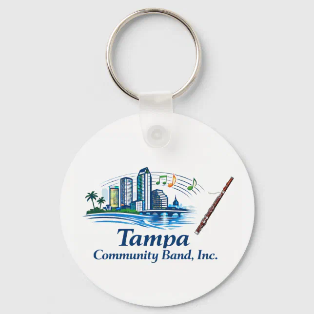 Tcb Keychain TCB Bassoon Logo Keychain | Zazzle