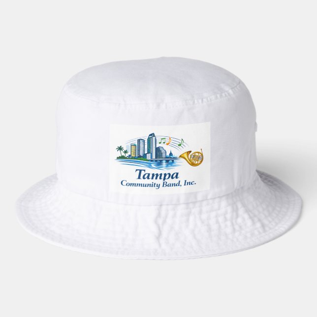 TCB French Horn Logo Bucket Hat (Front)