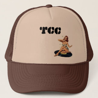 TCC pin-up on vinyl Trucker Hat