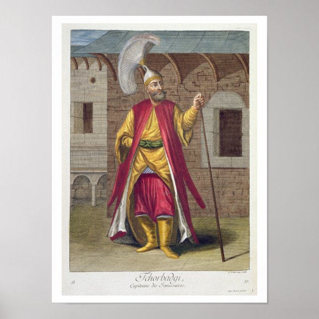 Tchorbadji, captain of the janissaries, 18th centu poster (Front)
