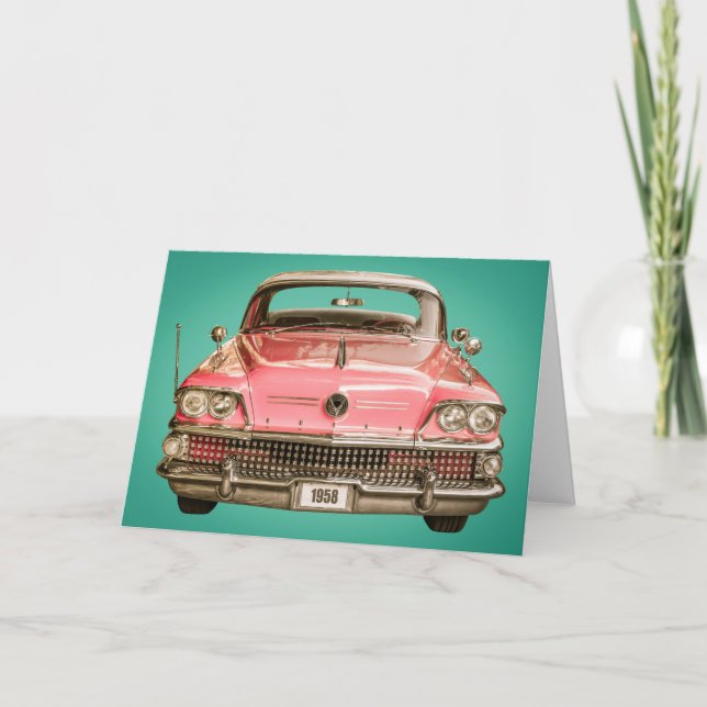 tClassic Buick 1958 Century Car Card (Front)