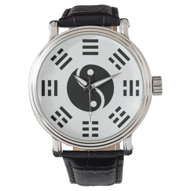 TCM Dual Symbolic Balance Yin Yang Ba Gua Watch (Front)