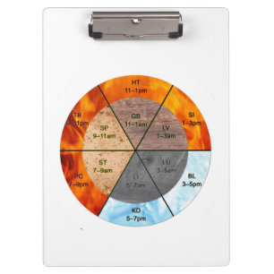 TCM Five Elements Meridian Clinical Office Clipboard