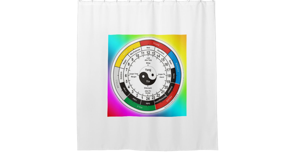 TCM Organ clock / Organuhr + your ideas Shower Curtain | Zazzle