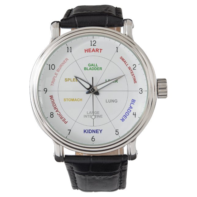 TCM Organs Body Clock Traditional Chinese Medicine Watch (Front)