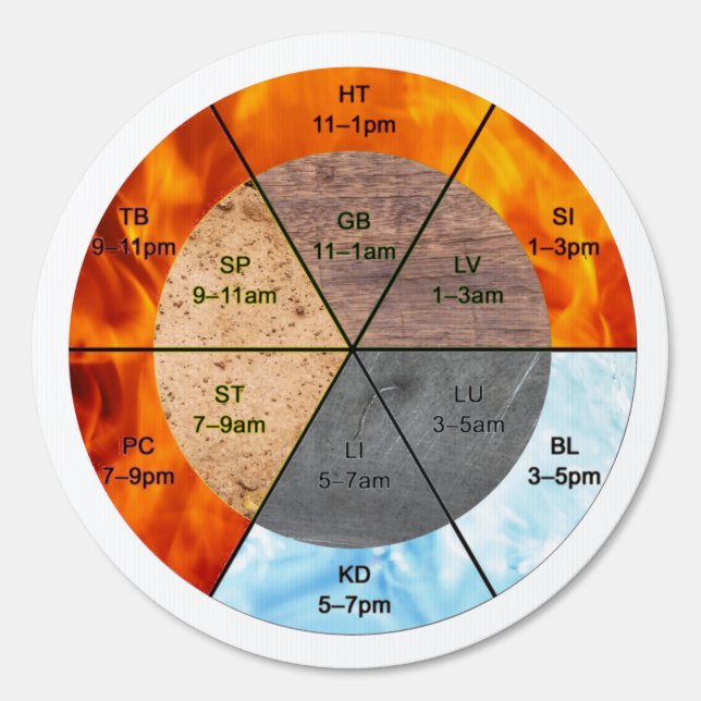 TCM Wu Xing Meridian Reference Sign (Front)