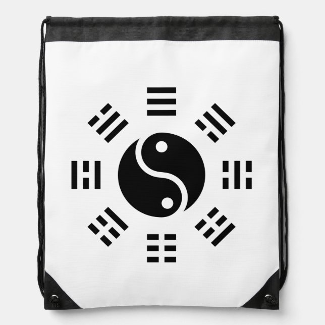 TCM Zen Flow Ba Gua Symbolic Drawstring Bag (Front)