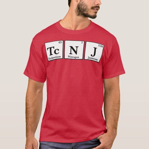 TCNJ Periodic Table sticker  T_Shirt