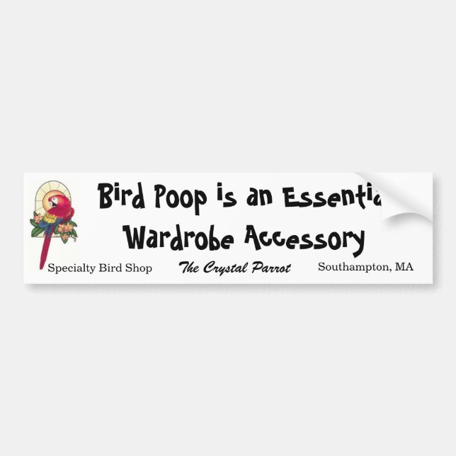 TCP Bird Poop Bumper Sticker (Front)