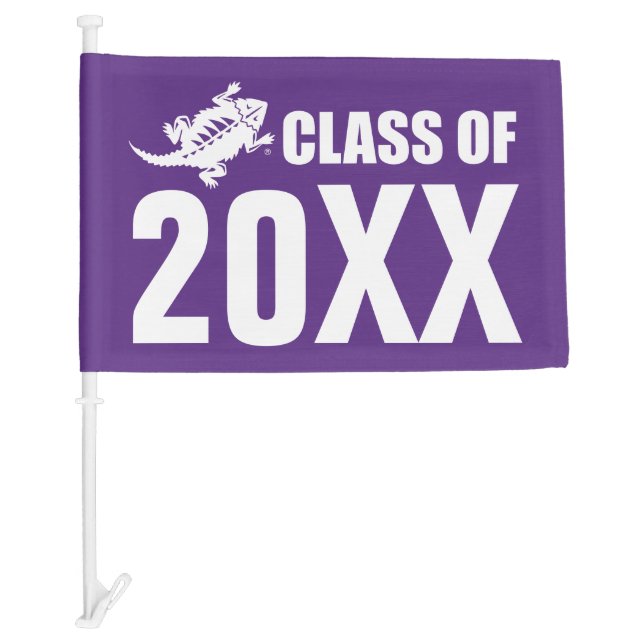 TCU Alumni Class Of Car Flag (Front)