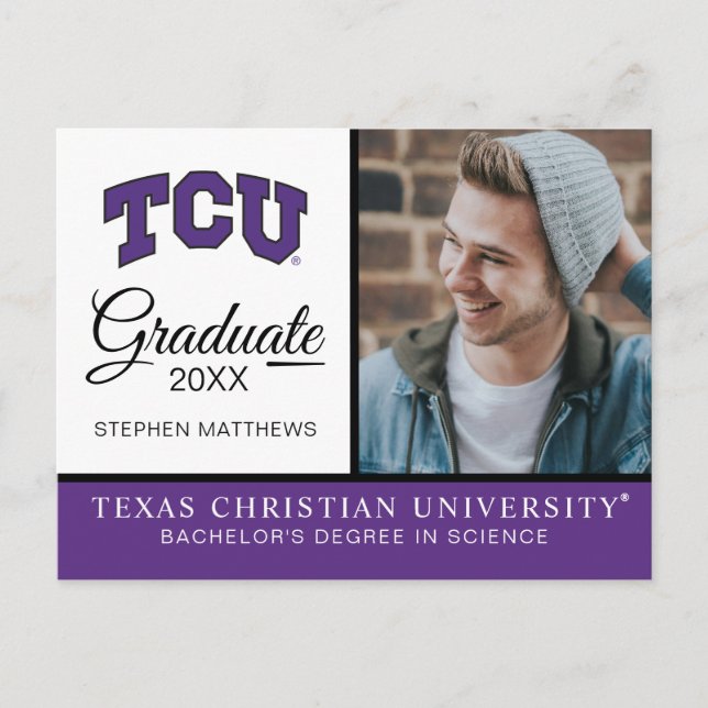 TCU ANNOUNCEMENT POSTCARD (Front)