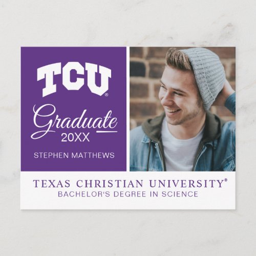 TCU ANNOUNCEMENT POSTCARD