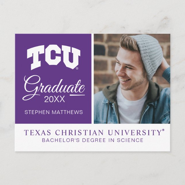 TCU ANNOUNCEMENT POSTCARD (Front)