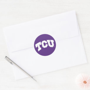 TCU CLASSIC ROUND STICKER