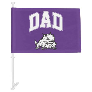 TCU Dad Car Flag