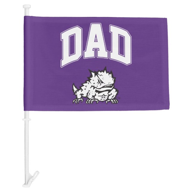 TCU Dad Car Flag (Front)