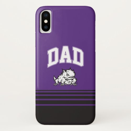TCU Dad  Stripes iPhone X Case