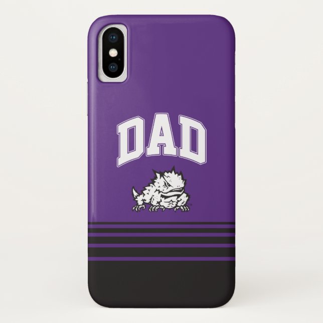 TCU Dad | Stripes Case-Mate iPhone Case (Back)