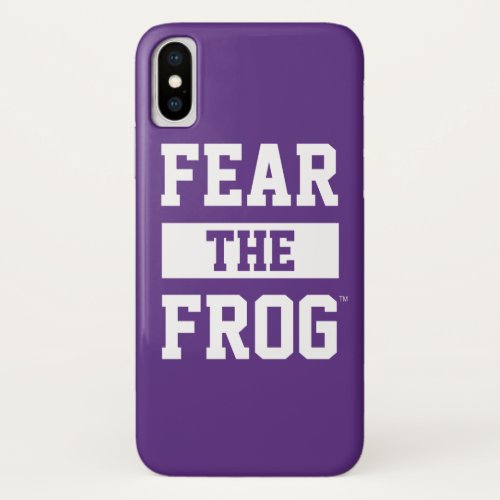 TCU Fear The Frog iPhone X Case