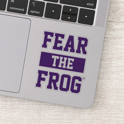 TCU Fear The Frog Sticker