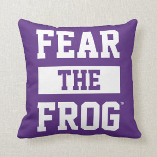 TCU Fear The Frog Throw Pillow