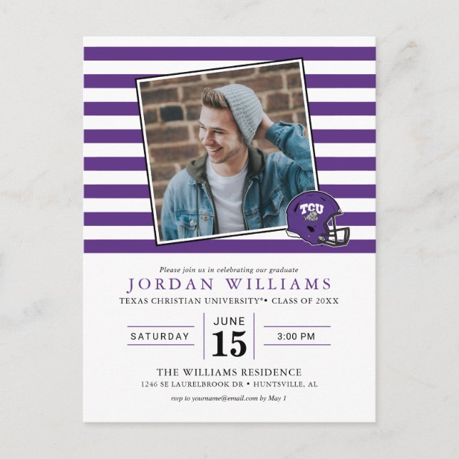 TCU Football Announcement Postcard (Front)