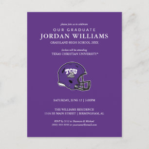 TCU Football Announcement Postcard