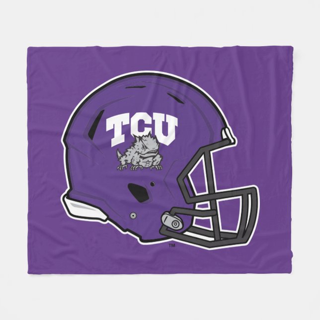 TCU Football Fleece Blanket (Front (Horizontal))