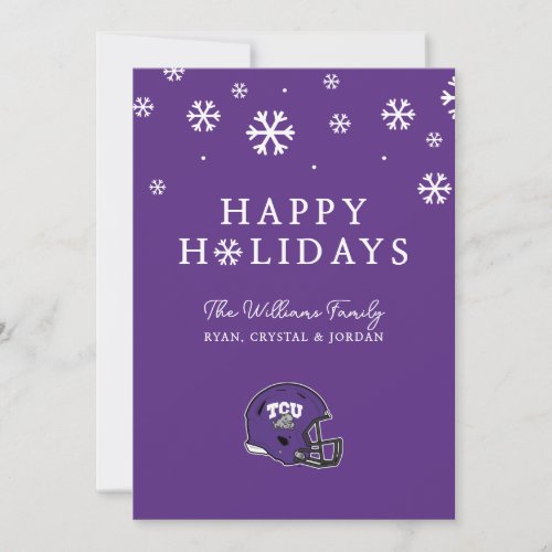 TCU Football Holiday Card