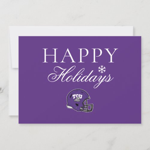 TCU Football Holiday Card