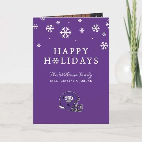 TCU Football Holiday Card