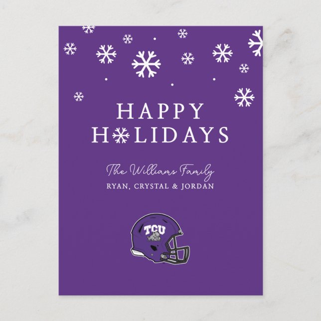 TCU Football Holiday Postcard (Front)