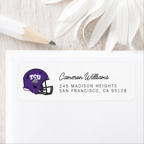 TCU Football Label