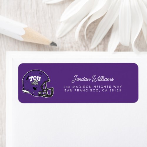 TCU Football Label