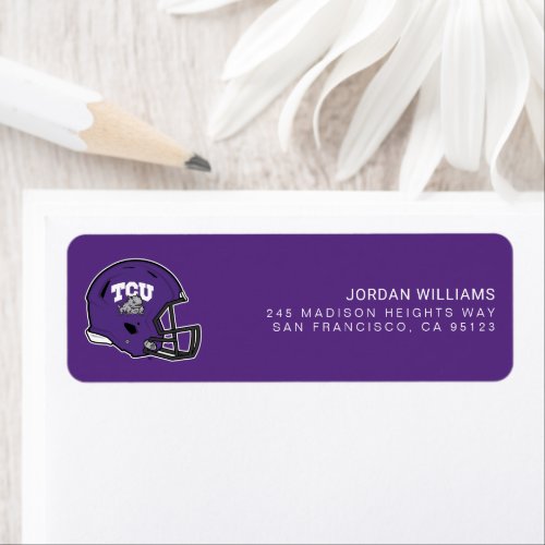 TCU Football Label