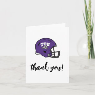 TCU Football Letterpress Thank You Card
