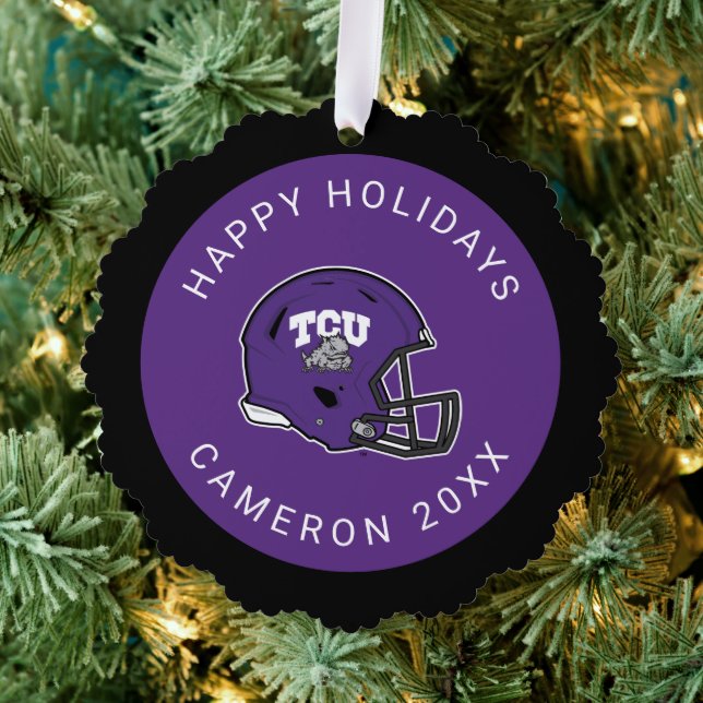 TCU Football Ornament Card (Insitu (Tree))
