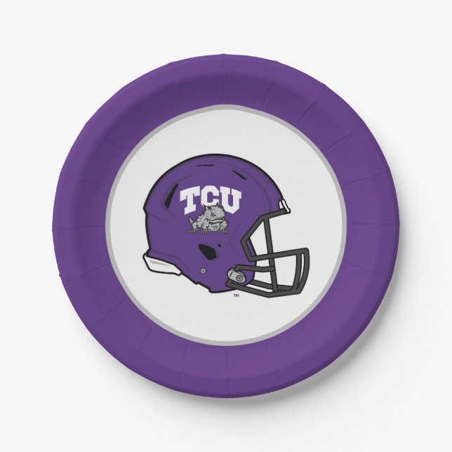 TCU Football Paper Plates (Front)