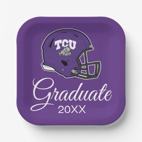 TCU Football Paper Plates