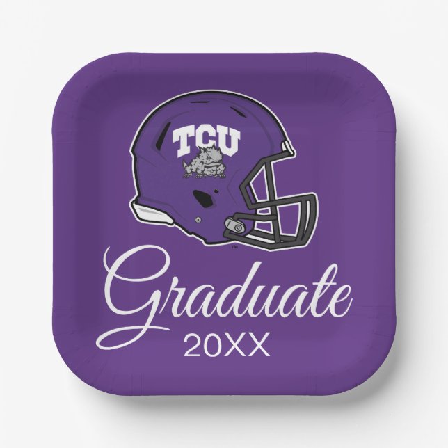 TCU Football Paper Plates (Front)