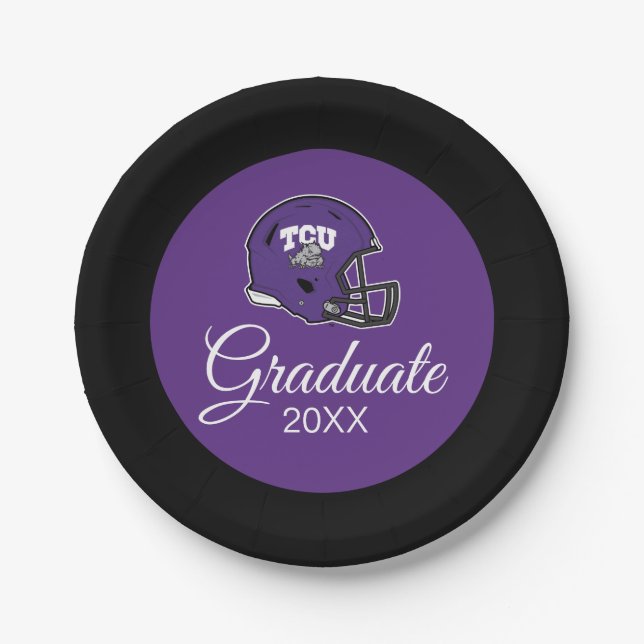 TCU Football Paper Plates (Front)