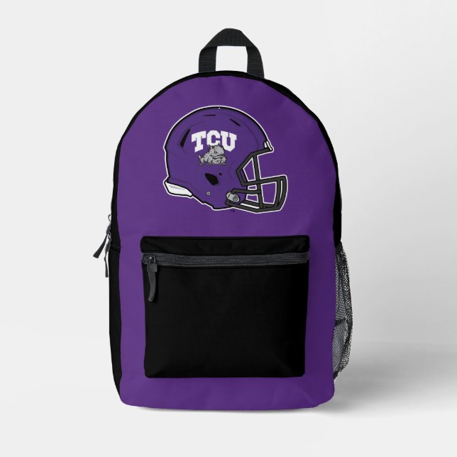 TCU Football Printed Backpack (Front)