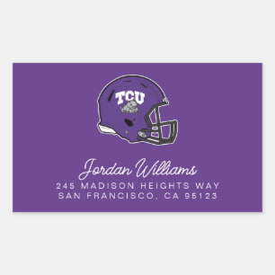 TCU Football Rectangular Sticker