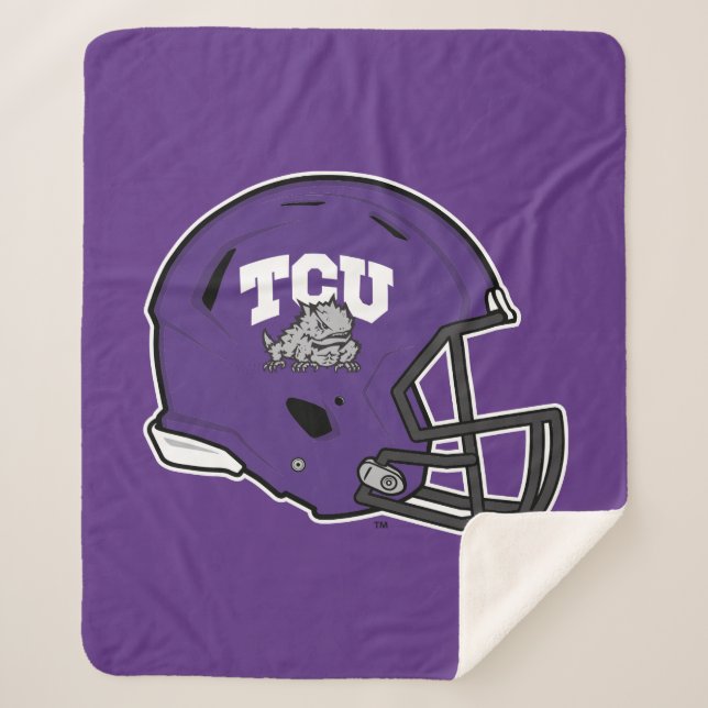 TCU Football Sherpa Blanket (Front)