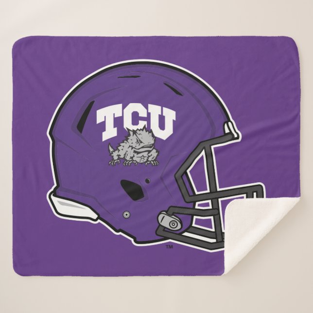 TCU Football Sherpa Blanket (Front (Horizontal))