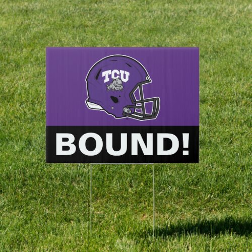 TCU Football Sign