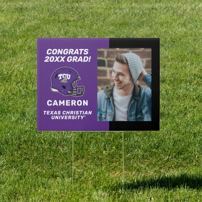 TCU Football Sign (Insitu)