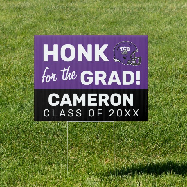 TCU Football Sign (Insitu)